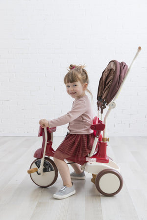 iimo ss tricycle #2 with canopy foldable eternity red