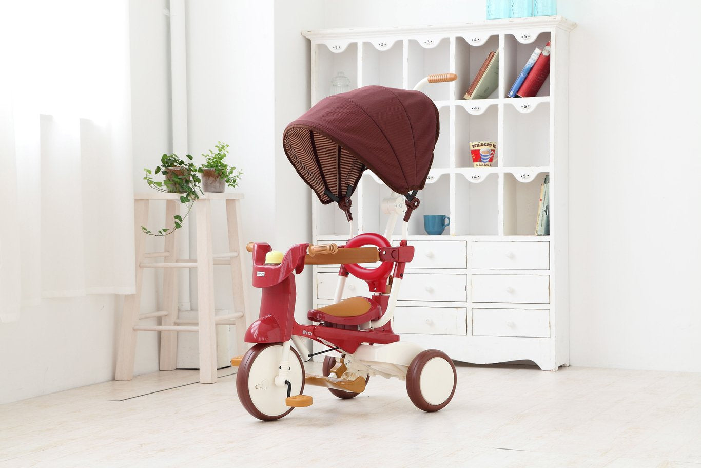 iimo ss tricycle #2 with canopy foldable eternity red